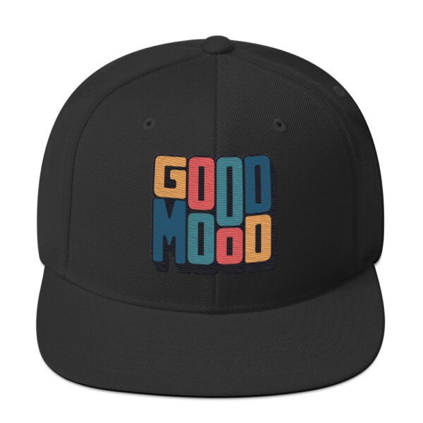 Retro Colorful Positive Vibes Good Mood Snapback - Image 2