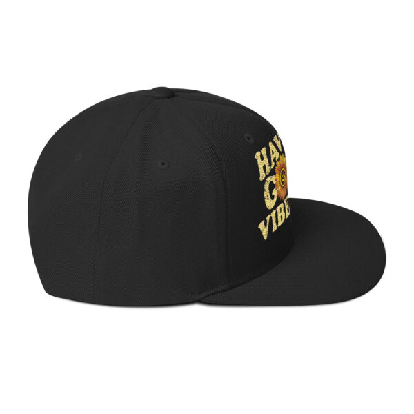 Have a Good Vibe Day Sunflower Retro Snapback - Image 4