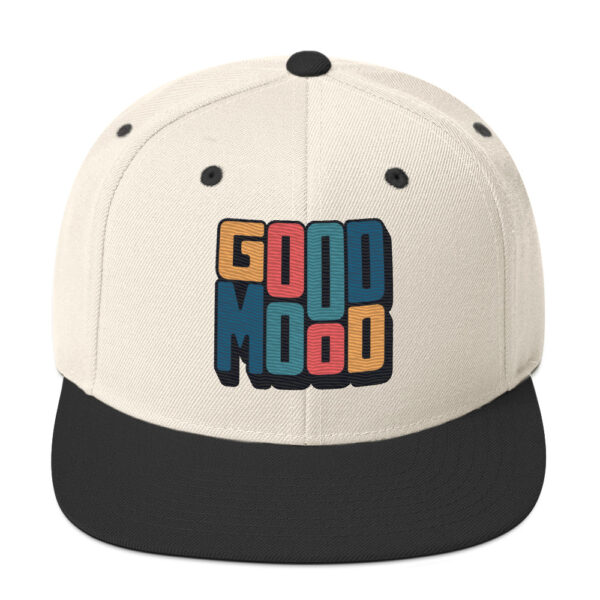 Retro Colorful Positive Vibes Good Mood Snapback - Image 18