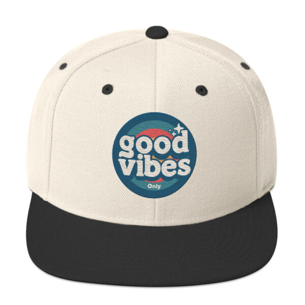 Good Vibes Only Retro Positive Energy Snapback - Image 17