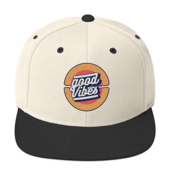 Retro Good Vibes Circle Snapback - Image 18