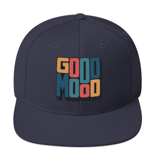 Retro Colorful Positive Vibes Good Mood Snapback - Image 10