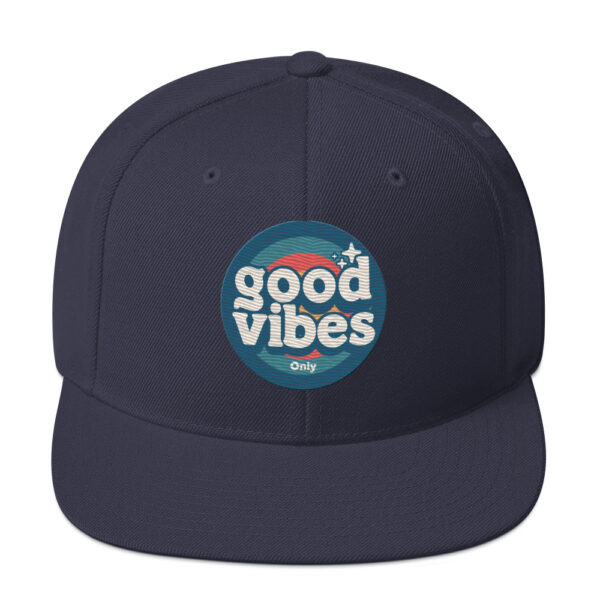 Good Vibes Only Retro Positive Energy Snapback - Image 9