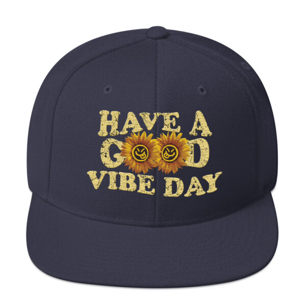 Have a Good Vibe Day Sunflower Retro Snapback - Image 13