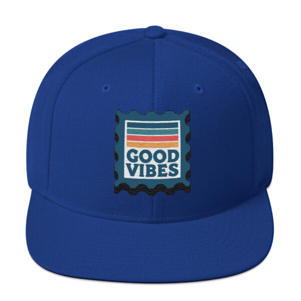 Retro Good Vibes Stamp Snapback - Image 6