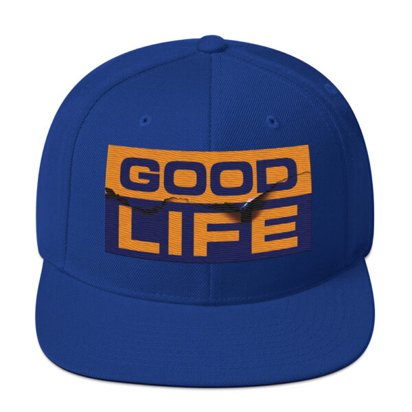 Edgy Burned Paper Good Life Snapback