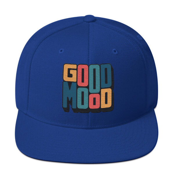 Retro Colorful Positive Vibes Good Mood Snapback - Image 6