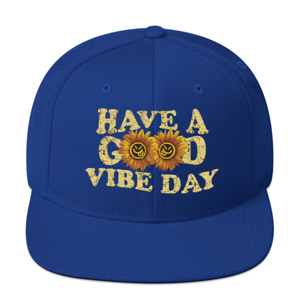 Have a Good Vibe Day Sunflower Retro Snapback - Image 9