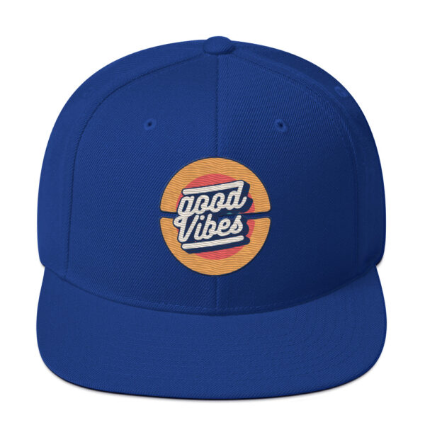 Retro Good Vibes Circle Snapback - Image 6