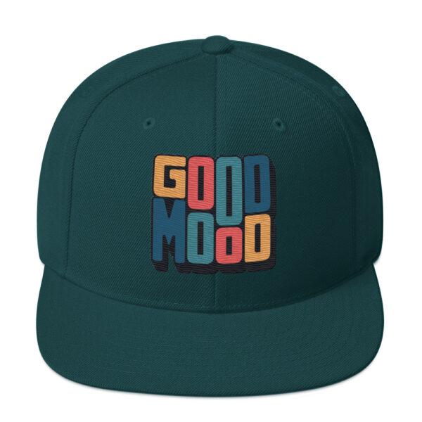 Retro Colorful Positive Vibes Good Mood Snapback - Image 14