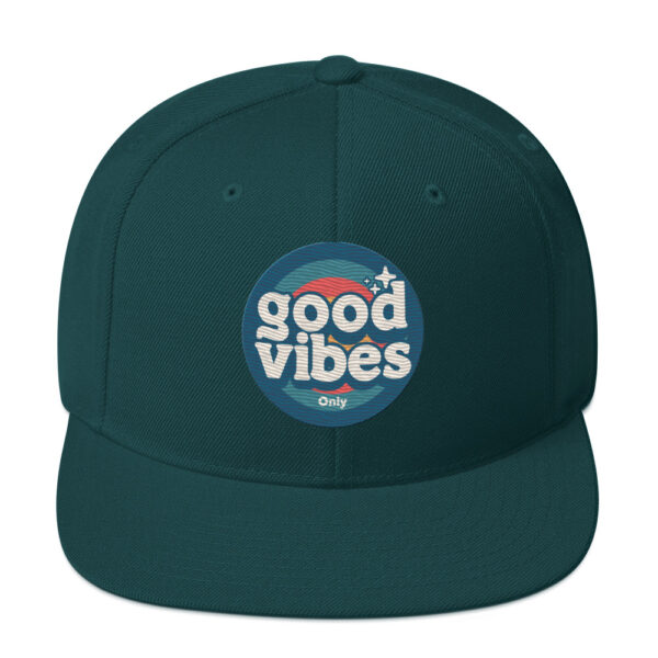 Good Vibes Only Retro Positive Energy Snapback - Image 13