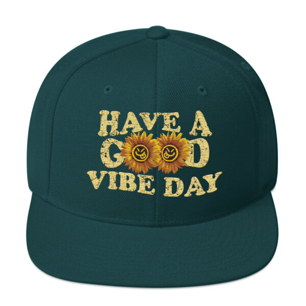 Have a Good Vibe Day Sunflower Retro Snapback - Image 17