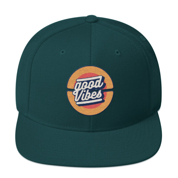 Retro Good Vibes Circle Snapback - Image 14