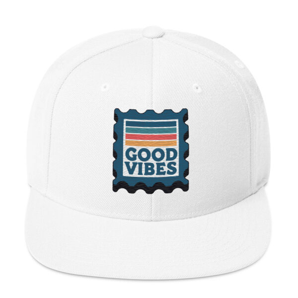 Retro Good Vibes Stamp Snapback - Image 21