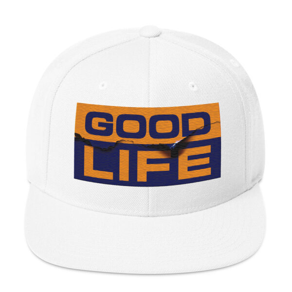 Edgy Burned Paper Good Life Snapback - Image 21