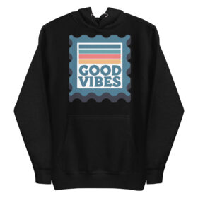 Retro Good Vibes Stamp Hoodie