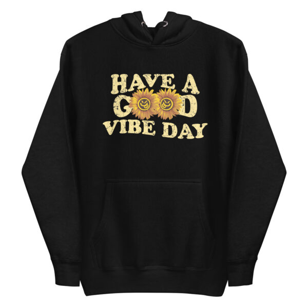 Have a Good Vibe Day Sunflower Retro Hoodie