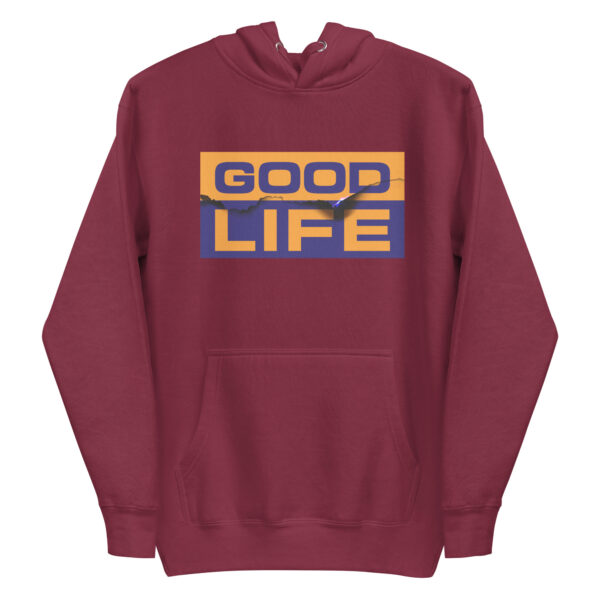 Edgy Burned Paper Good Life Hoodie - Image 10