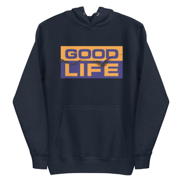 Edgy Burned Paper Good Life Hoodie - Image 7