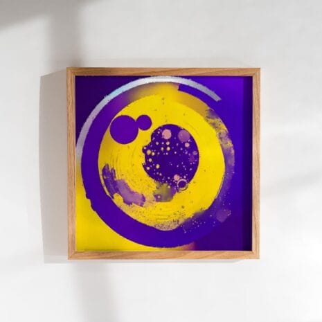 Blue Horizon Framed Poster Mockup 1