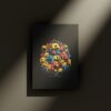 Pixel Burst Poster Mockup 1