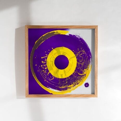 Radiant Rings Framed Poster Mockup 1