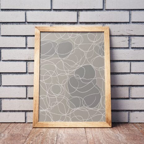 Drifting Thoughts Framed Poster Mockup 1