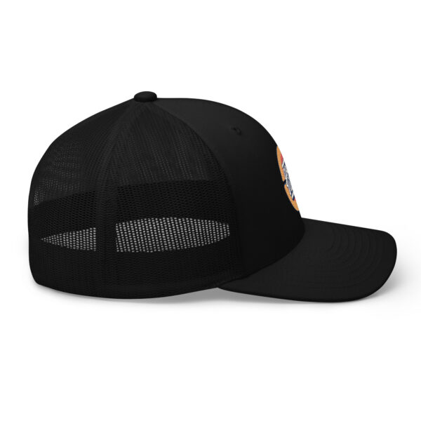 Retro Good Vibes Circle Trucker Hat - Image 3