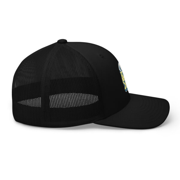 Unique Eye Logo Blindside Trucker Hat - Image 4