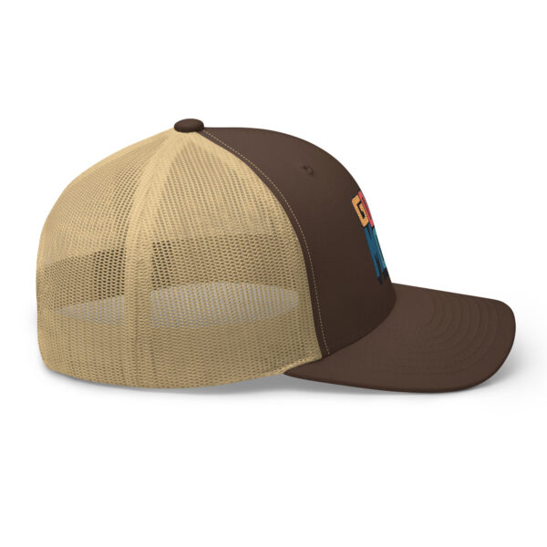 Retro Colorful Positive Vibes Good Mood Trucker Hat - Image 12