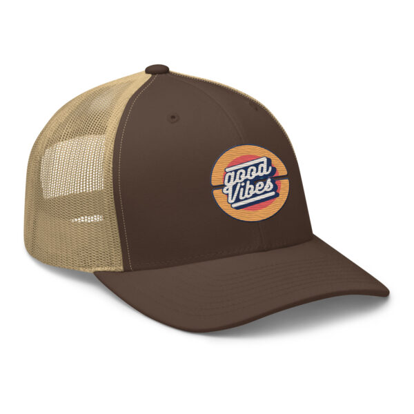Retro Good Vibes Circle Trucker Hat - Image 12