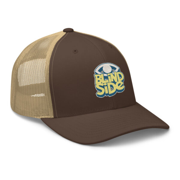 Unique Eye Logo Blindside Trucker Hat - Image 16