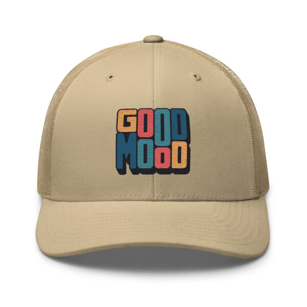 Retro Colorful Positive Vibes Good Mood Trucker Hat - Image 18