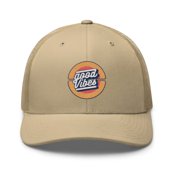 Retro Good Vibes Circle Trucker Hat - Image 17
