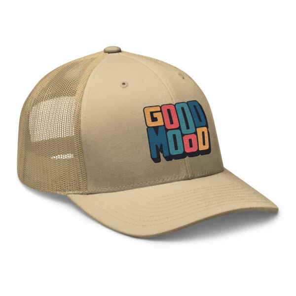 Retro Colorful Positive Vibes Good Mood Trucker Hat - Image 21
