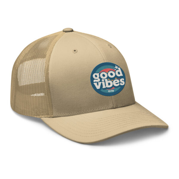 Good Vibes Only Retro Positive Energy Trucker Hat - Image 20