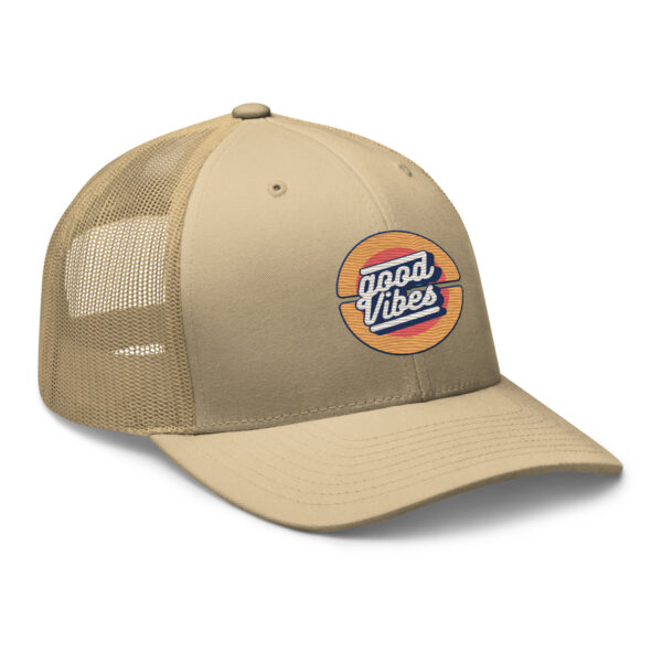 Retro Good Vibes Circle Trucker Hat - Image 20