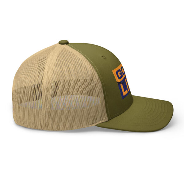Edgy Burned Paper Good Life Trucker Hat - Image 19