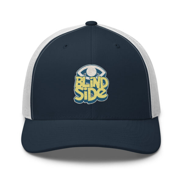 Unique Eye Logo Blindside Trucker Hat
