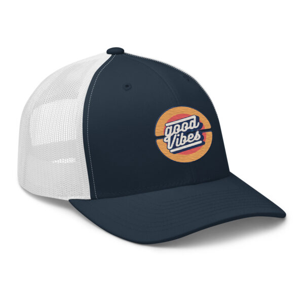 Retro Good Vibes Circle Trucker Hat - Image 8