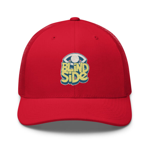 Unique Eye Logo Blindside Trucker Hat - Image 9