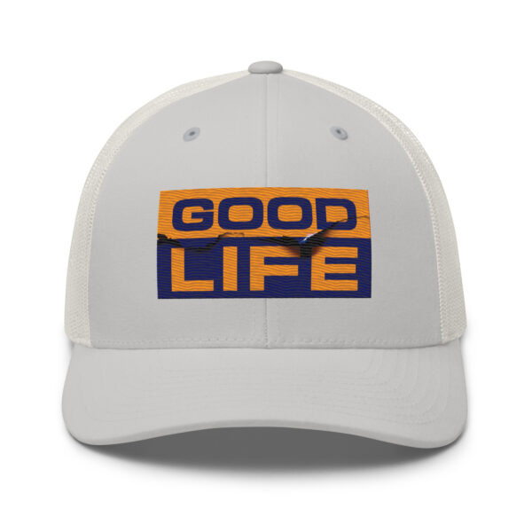 Edgy Burned Paper Good Life Trucker Hat