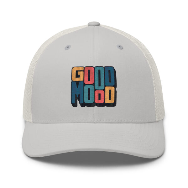 Retro Colorful Positive Vibes Good Mood Trucker Hat - Image 14