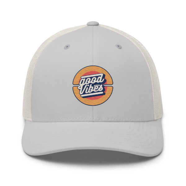 Retro Good Vibes Circle Trucker Hat - Image 13