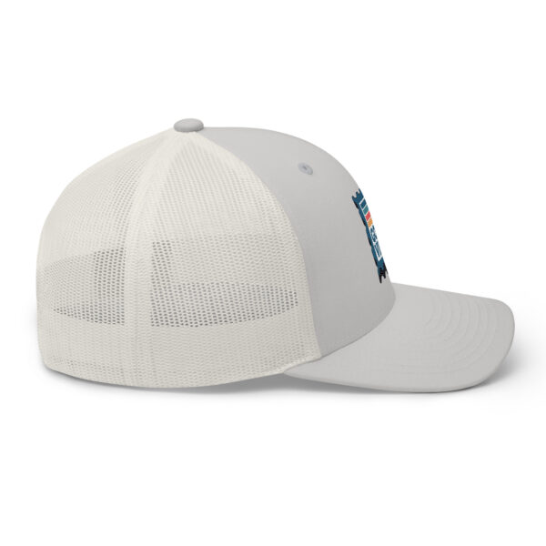 Retro Good Vibes Stamp Trucker Hat - Image 15