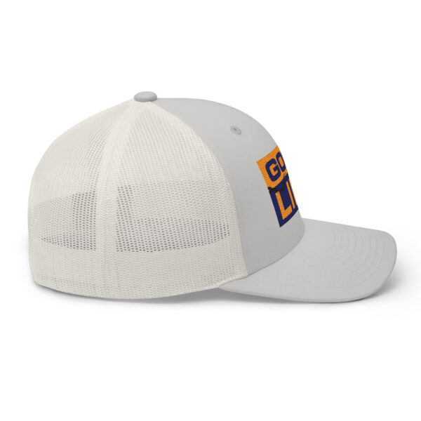 Edgy Burned Paper Good Life Trucker Hat - Image 11
