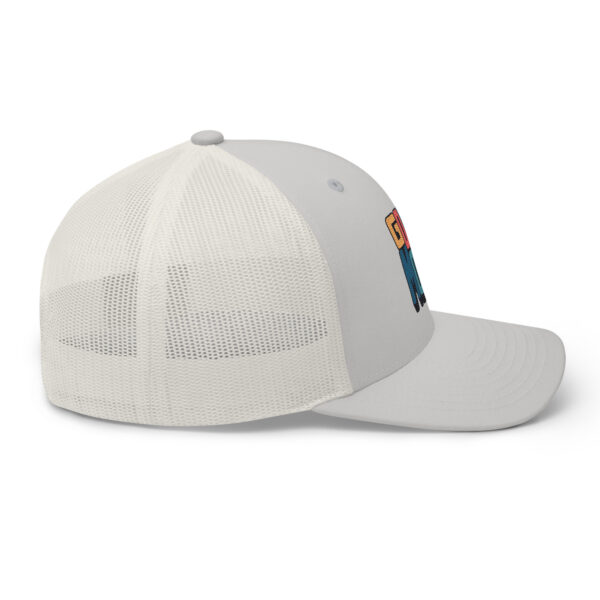 Retro Colorful Positive Vibes Good Mood Trucker Hat - Image 16