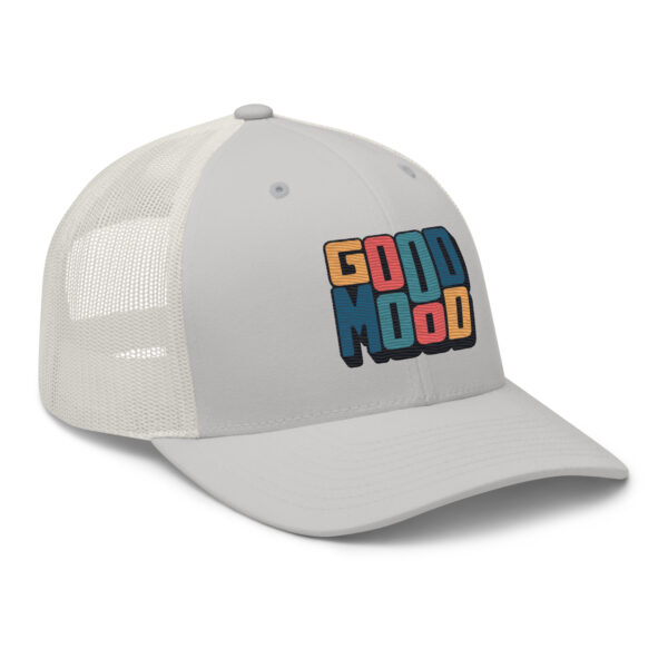 Retro Colorful Positive Vibes Good Mood Trucker Hat - Image 17