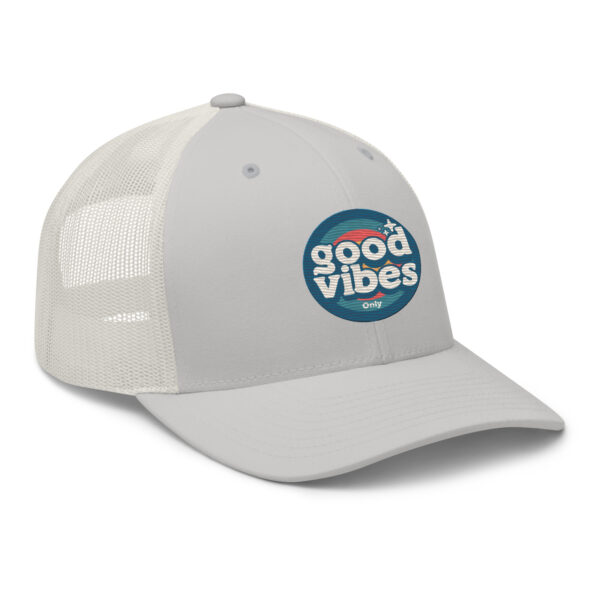 Good Vibes Only Retro Positive Energy Trucker Hat - Image 16