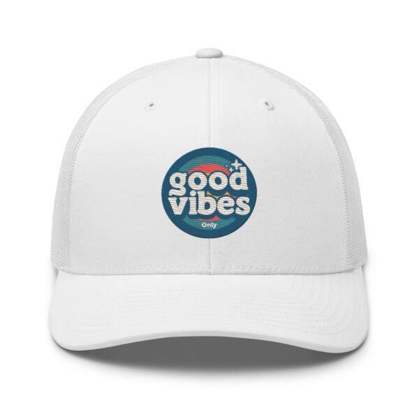 Good Vibes Only Retro Positive Energy Trucker Hat - Image 21